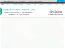 Tablet Screenshot of alaskaalternativemedicine.com